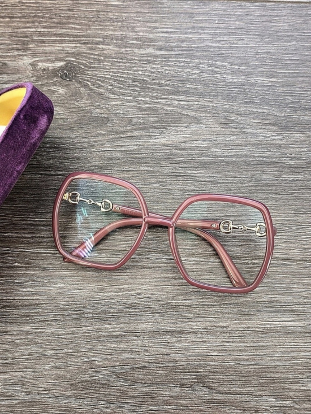 Authentic Gucci Purple Eyeglasses